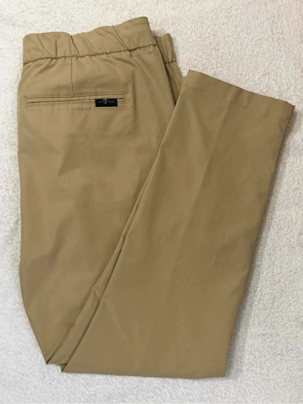 7 For All Mankind Jogger Chino Pants Tech Series Stone Elastic Trousers Pull-On